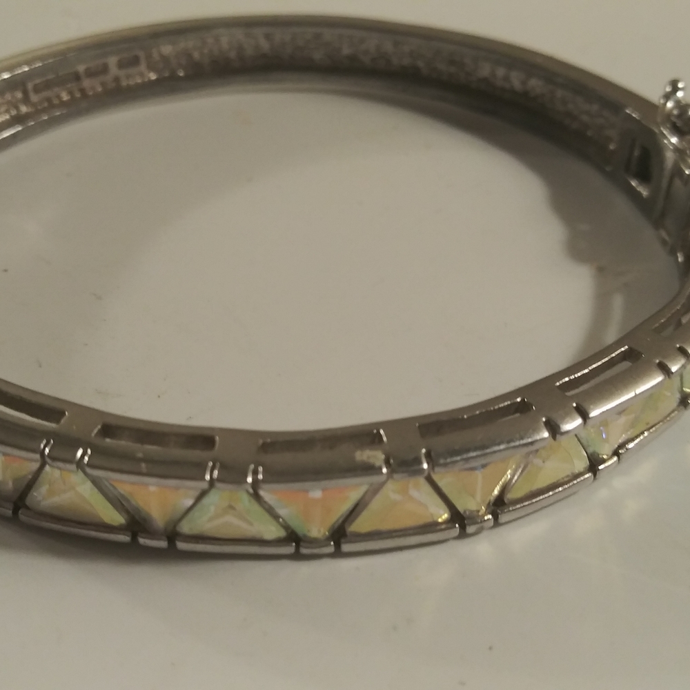Vintage Sterling Silver 925 Crystal Bracelet